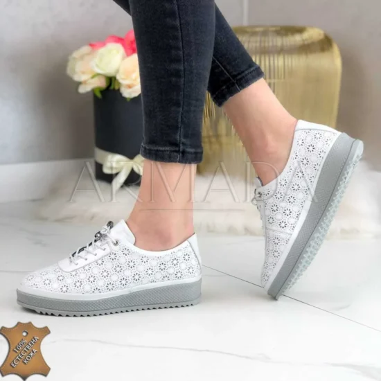 Спортно-елегантни обувки от естествена кожа Smash Код: 5029W 1616168053578678 wm scaled 1