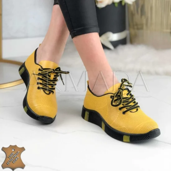 Дамски спортно-елегантни маратонки от естествена кожа Fiona Код: 5028Y 1619342629326032 scaled 1