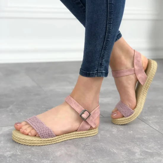 Леки розови плажни сандали Maliya 01-0124-PK 1622884124804041