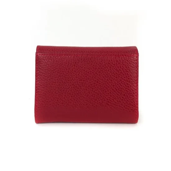 Червено портмоне естествена кожа Addax 30001RD /