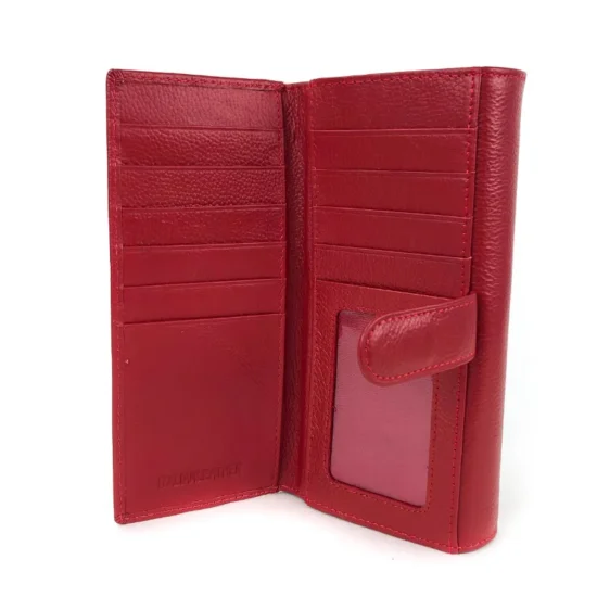 Голям портфейл с много отделения Draco в червен цвят 30020RD /