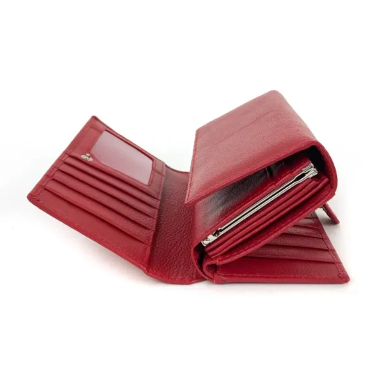 Alternative view of Голям портфейл с много отделения Draco в червен цвят 30020RD