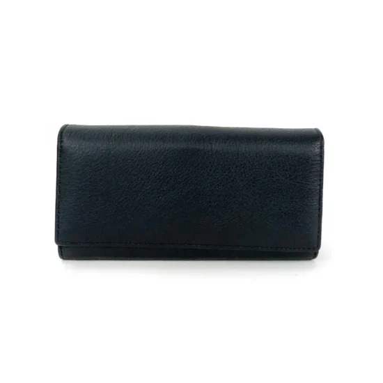 Голям портфейл с много отделения Draco в черен цвят 30020BL /