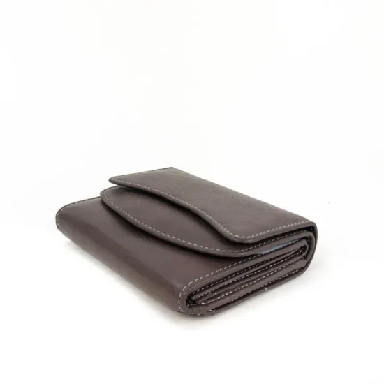 Сиво портмоне естествена кожа с много отделения Sirius 30011EY /