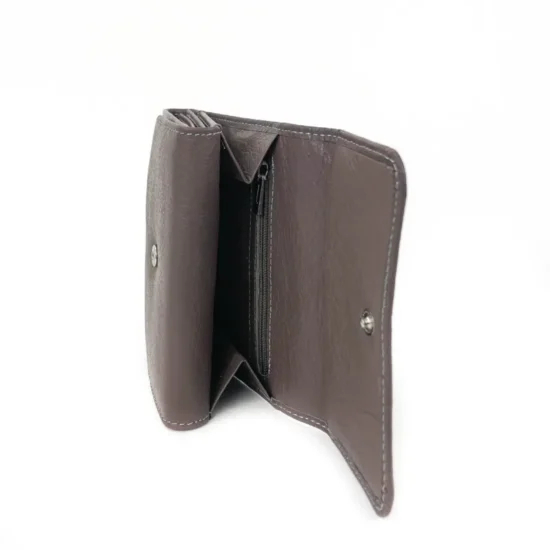 Сиво портмоне естествена кожа с много отделения Sirius 30011EY /