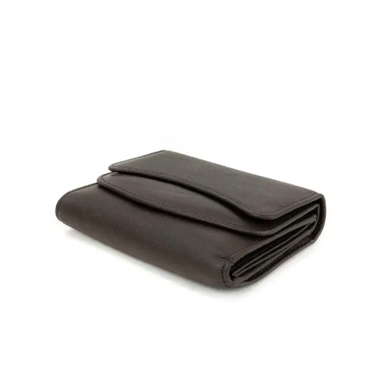 Кафяво портмоне естествена кожа с много отделения Sirius 30011NW /