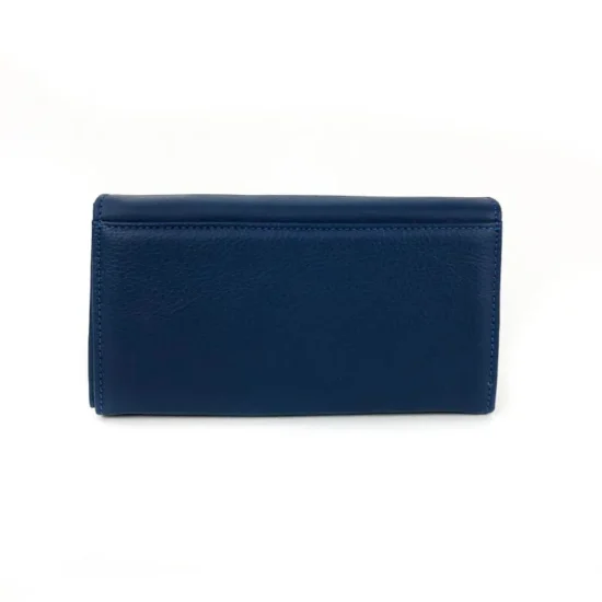 Син портфейл естествена кожа Alpha 30012LU /