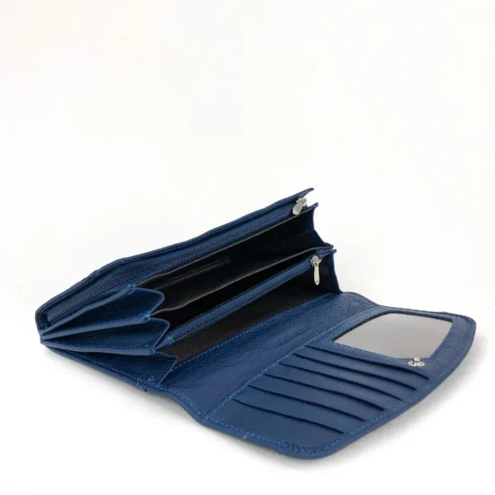 Alternative view of Син портфейл естествена кожа Alpha 30012LU