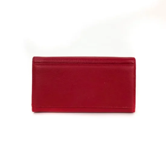 Червен портфейл естествена кожа Alpha 30012RD /