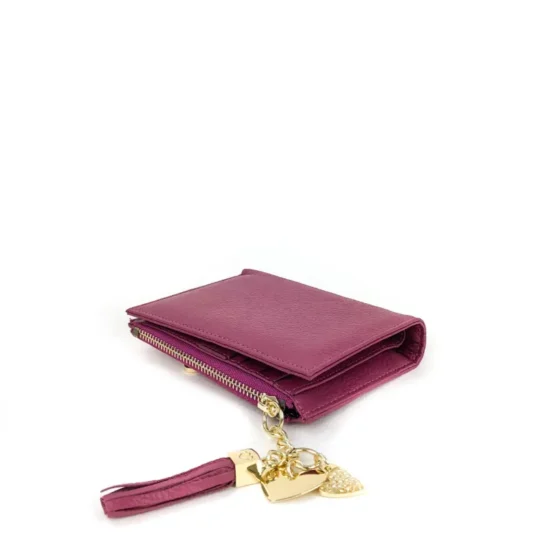 Alternative view of Малко розово портмоне естествена кожа Raquel 30010PK