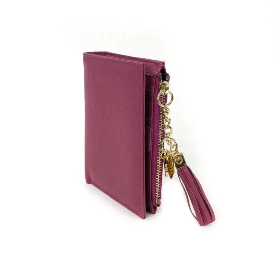 Малко розово портмоне естествена кожа Raquel 30010PK /