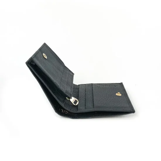 Alternative view of Малко портмоне естествена кожа в черен цвят Vega 30014