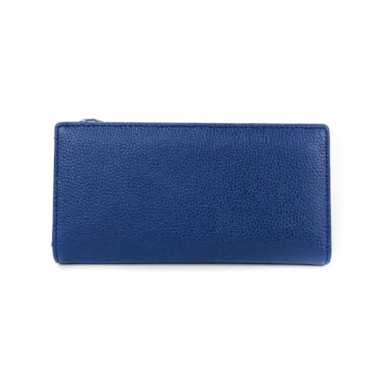 Син портфейл естествена кожа Rigel 30013LU /