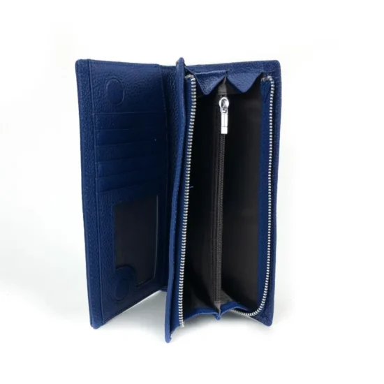 Alternative view of Син портфейл естествена кожа Rigel 30013LU