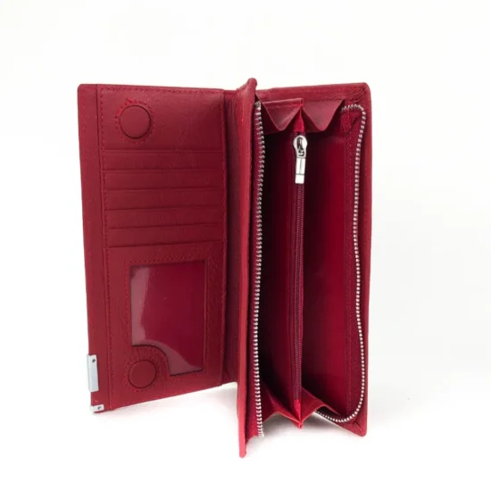 Alternative view of Червен портфейл естествена кожа Rigel 30013RD