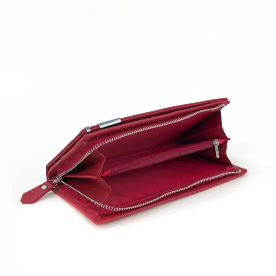 Червен портфейл естествена кожа Rigel 30013RD /