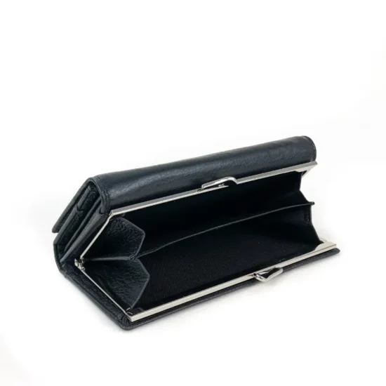 Черен дамски портфейл естествена кожа Taurus /