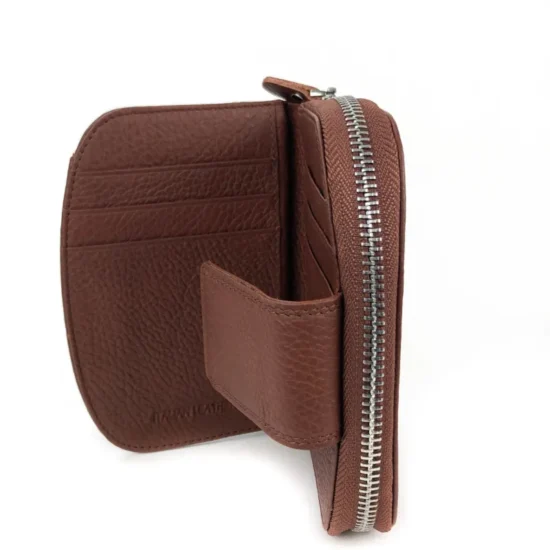 Светло кафяво портмоне естествена кожа Polaris 30009NW /