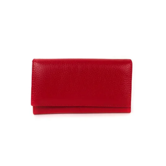 Червен портфейл естествена кожа Antares 30015RD /
