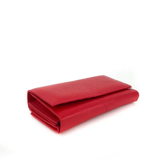 Червен портфейл естествена кожа Antares 30015RD /