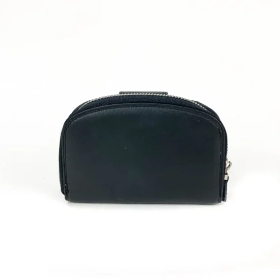 Черно портмоне естествена кожа Polaris 30009BL /