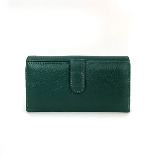Зелен портфейл естествена кожа Antares 30015GR /