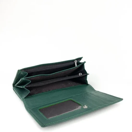 Зелен портфейл естествена кожа Antares 30015GR /