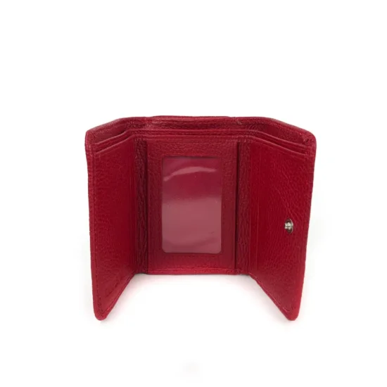 Червено портмоне естествена кожа Wild 30005RD /