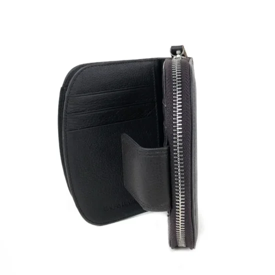 Тъмно кафяво портмоне естествена кожа Polaris 30009DW /