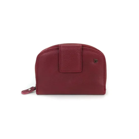 Червено портмоне естествена кожа Polaris 30009RD /