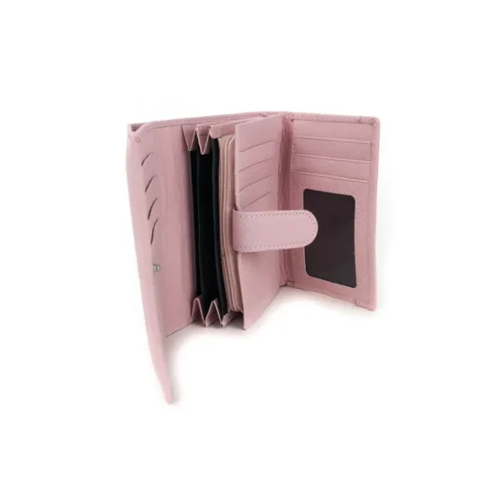 Alternative view of Розово портмоне естествена кожа Addax 30001PK