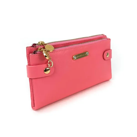 Розов портфейл естествена кожа Gazelle 30003PK /