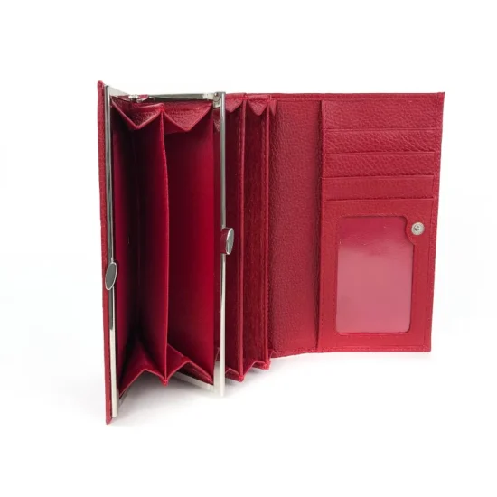 Червен портфейл естествена кожа Cheetah 30002RD /