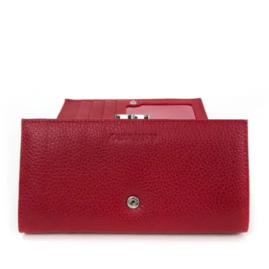 Червен портфейл естествена кожа Cheetah 30002RD /