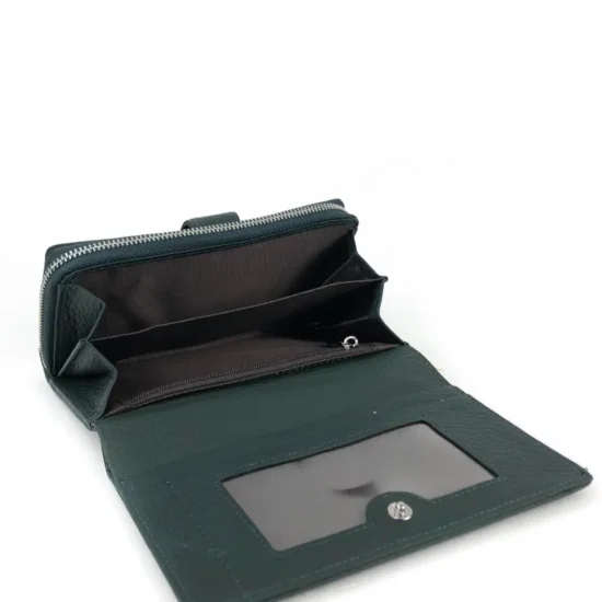 Alternative view of Зелен портфейл естествена кожа Scorpion 30004GR