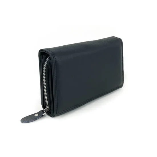 Черен портфейл естествена кожа Scorpion 30004BL /