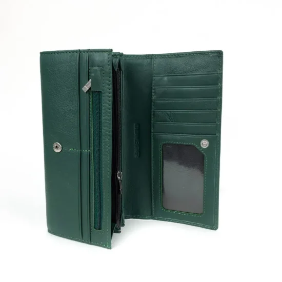 Зелен портфейл естествена кожа Hyena 30006GR /