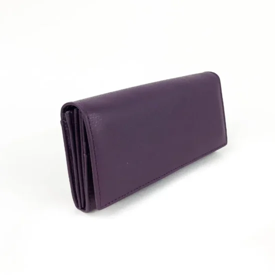 Alternative view of Лилав портфейл естествена кожа Hyena 30006VL
