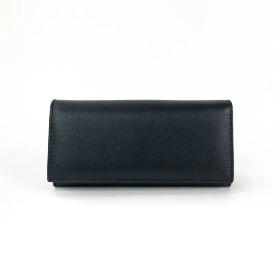 Черен портфейл естествена кожа Hyena 30006BL /