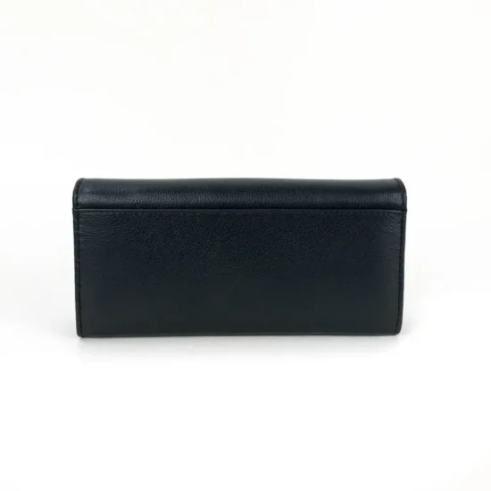 Черен портфейл естествена кожа Hyena 30006BL /