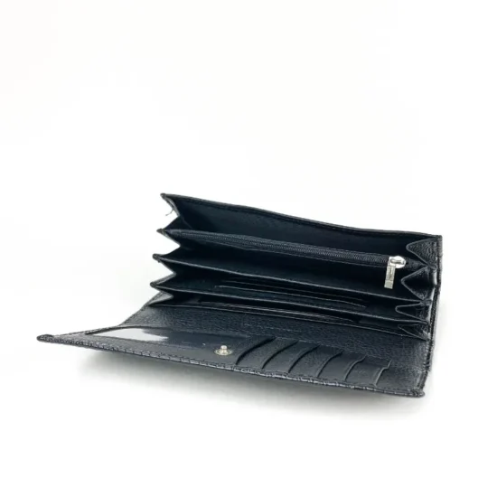 Alternative view of Черен портфейл естествена кожа Cobra 30008BL лак