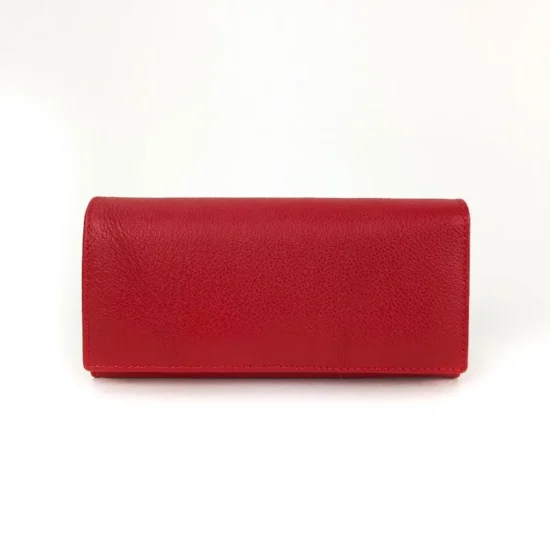 Червен портфейл естествена кожа Hyena 30006RD /