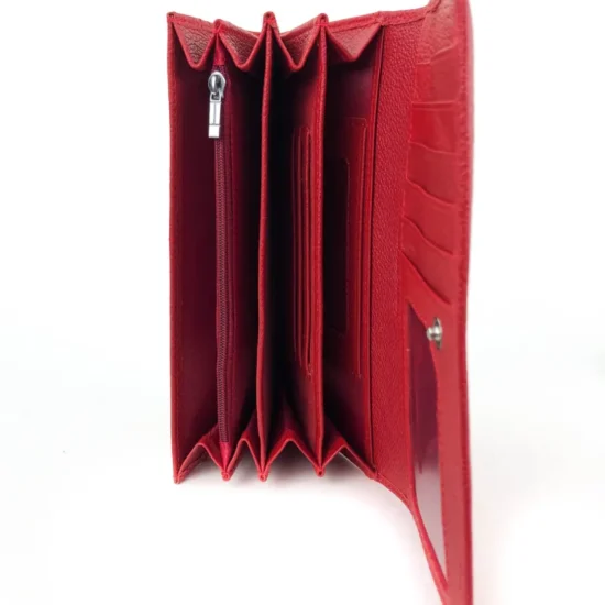 Alternative view of Червен портфейл естествена кожа Hyena 30006RD