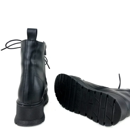 Дамски черни боти на платформа Horizonte 10080BL /