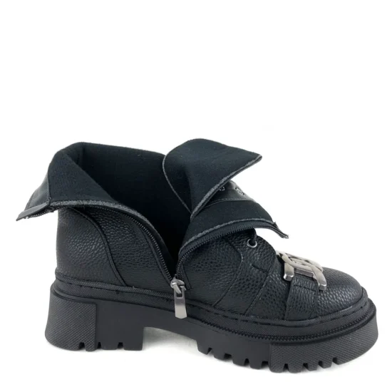 Черни дамски кубинки с грайфер Salvador 10076BL /