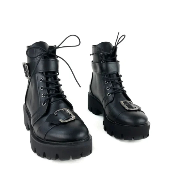 Alternative view of Черни боти с висока подметка Fortaleza 10078BL