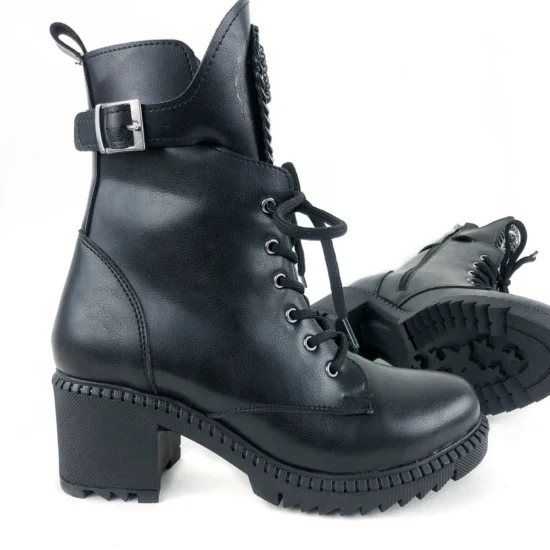 Черни дамски боти с декорация Аrraz 10111BL /