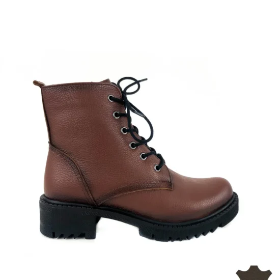 Кафяви боти естествена кожа Diadema 10093NW /