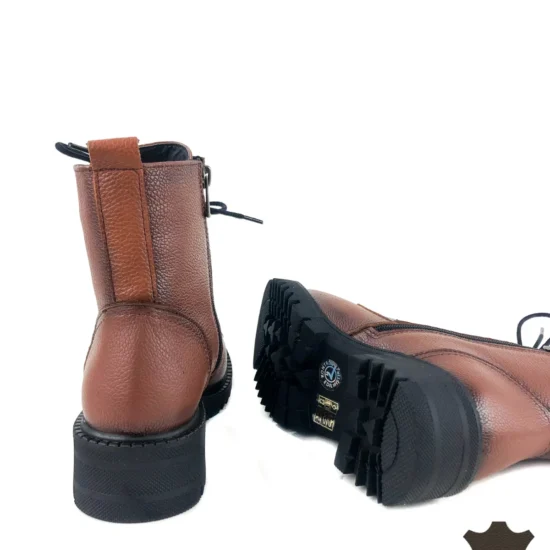 Кафяви боти естествена кожа Diadema 10093NW /