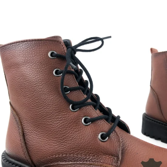 Кафяви боти естествена кожа Diadema 10093NW /